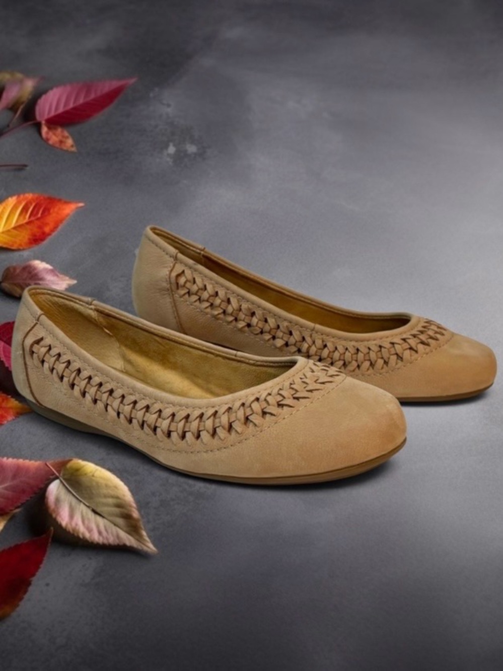 Earth Women's ‘Jett’ Ballet Flats with Woven Accents